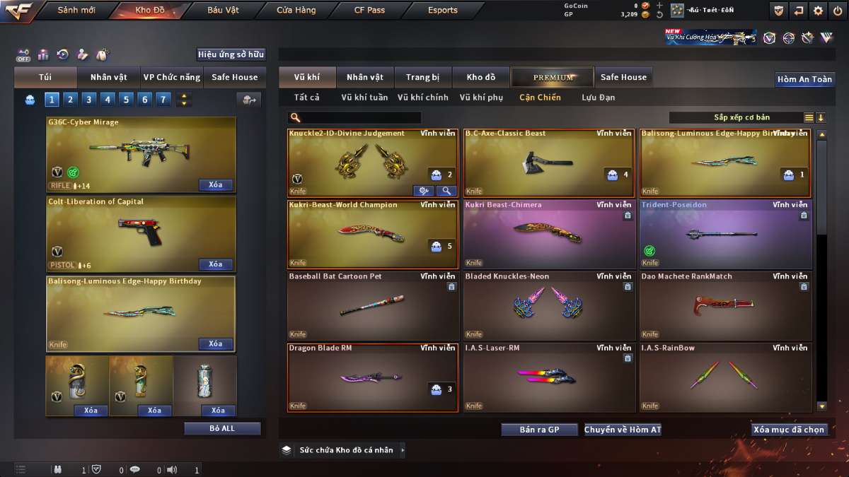 shop acc cf uy tin gia re